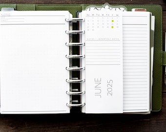 2026 / 2027 Month on 2 Pages (MO2P) Folded Calendar - Sunday Start- Notes + To Do Pages- Weeks at a Glance- Important Dates- A5 Ring or Disc
