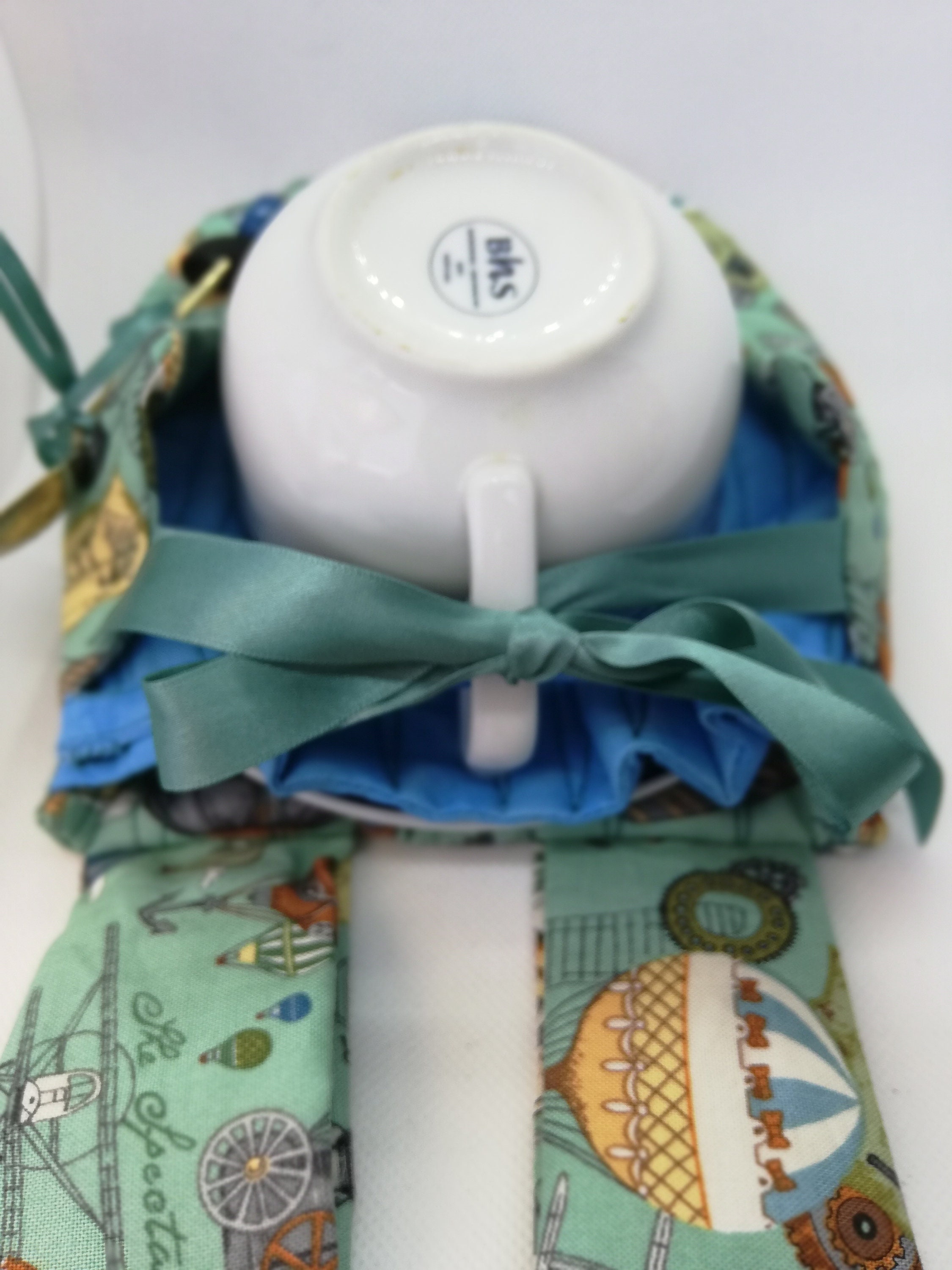 Steampunk travels Tea cup holder Etsy