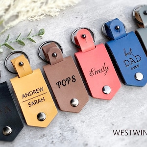 Real Photo Leather Keychain, Mother's day Personalized Picture, Father's Day gift,  Engraved Keychain Picture, Drive Safe Keychain