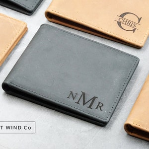 Portefeuille personnalisé, Cadeau d’anniversaire pour lui, Cadeau de papa, Portefeuille en cuir pour hommes, Cadeau de garçon d’honneur, Portefeuille personnalisé pour lui, Cadeau de Noël