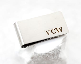 Engraved Money Clip with Custom Message, Minimalist Wallet Clip Gift for Men, Personalized Metal Money Clip, Custom Engraved Wallet Clip,