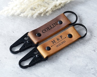 Benutzerdefiniertes Logo Leder Schlüsselanhänger, Personalisierte Schlüsselanhänger, Individuell gravierte Schlüsselanhänger, Business Logo Schlüsselanhänger, Für Papa, Für Ihn, Weihnachtsgeschenke