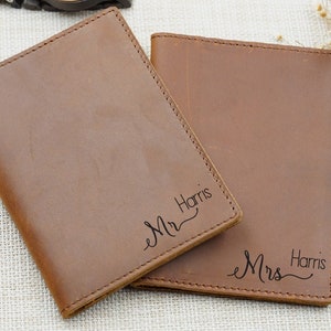 Personalized Leather Passport Cover, Passport cover holder, Custom engraved Passport Cover, Leather Goods, Birthday gift