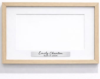 Personalized Name Plate, Anniverary Date Plaque, Artwork Frame Name Plates, Award Name plaque, Custom engraved logo plates