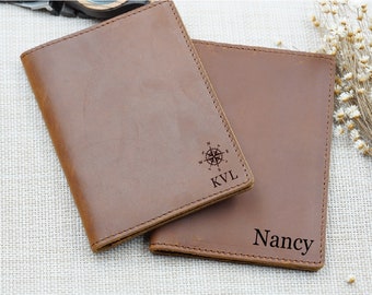 Custom Leather Passport Cover, genuine leather Passport cover holder, Custom engraved Passport Cover, Leather Goods, Birthday gift