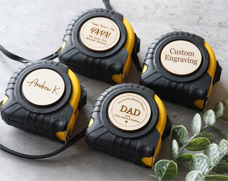 Custom Tape Measures, Engraved Measuring Tape, Birthday Gifts Personalized Gifts for Dad Husband Grandpa Christmas Gifts Fathers day image 3