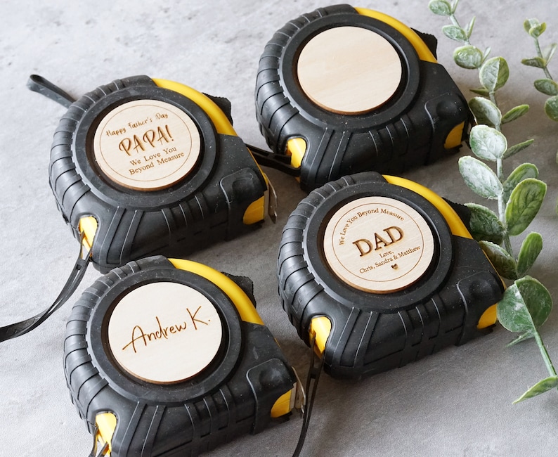 Custom Tape Measures, Engraved Measuring Tape, Birthday Gifts Personalized Gifts for Dad Husband Grandpa Christmas Gifts Fathers day image 5