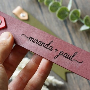Personalised custom Leather Bookmark, Bookworm gift, for her, Engraved Quote & Initials, Handmade Gift Birthday Christmas- Bookclub bulk image 7
