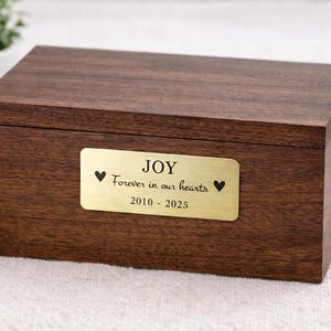 Pet Portrait Memorial Urn Plaque, Personalized Memorial Plate, Name Tag, Personalized Dog Metal Name Plate, Pet Photo Plaque image 5