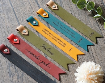 Valentines Gift, Book Lover gift, Gift For Him, Gift for Her, Hannukah Gift Idea, Personalized Leather Bookmark, Bookwork Bookmark, Unique