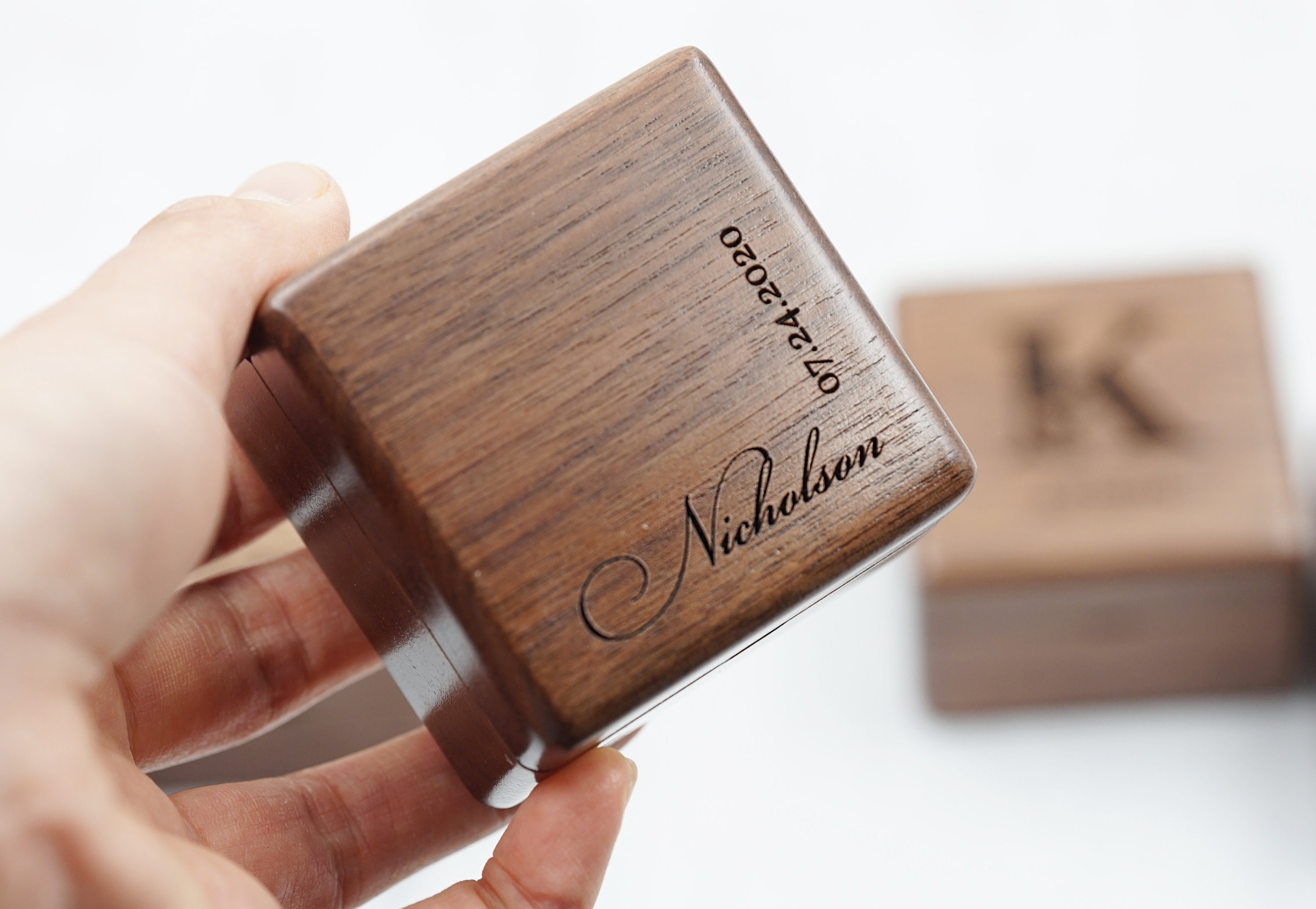 Jewelry Box Wooden Ring Box Personalized Ring Box Etsy