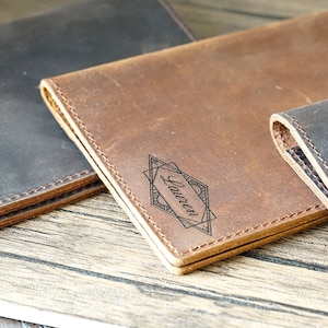 Personalized Passport Cover, Passport holder, Custom engraved Passport Cover, Genuine Leather Gifts for Travelers, Honeymoon gift idea