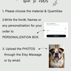 Pet Portrait Memorial Urn Plaque, Personalized Memorial Plate, Name Tag, Personalized Dog Metal Name Plate, Pet Photo Plaque image 2