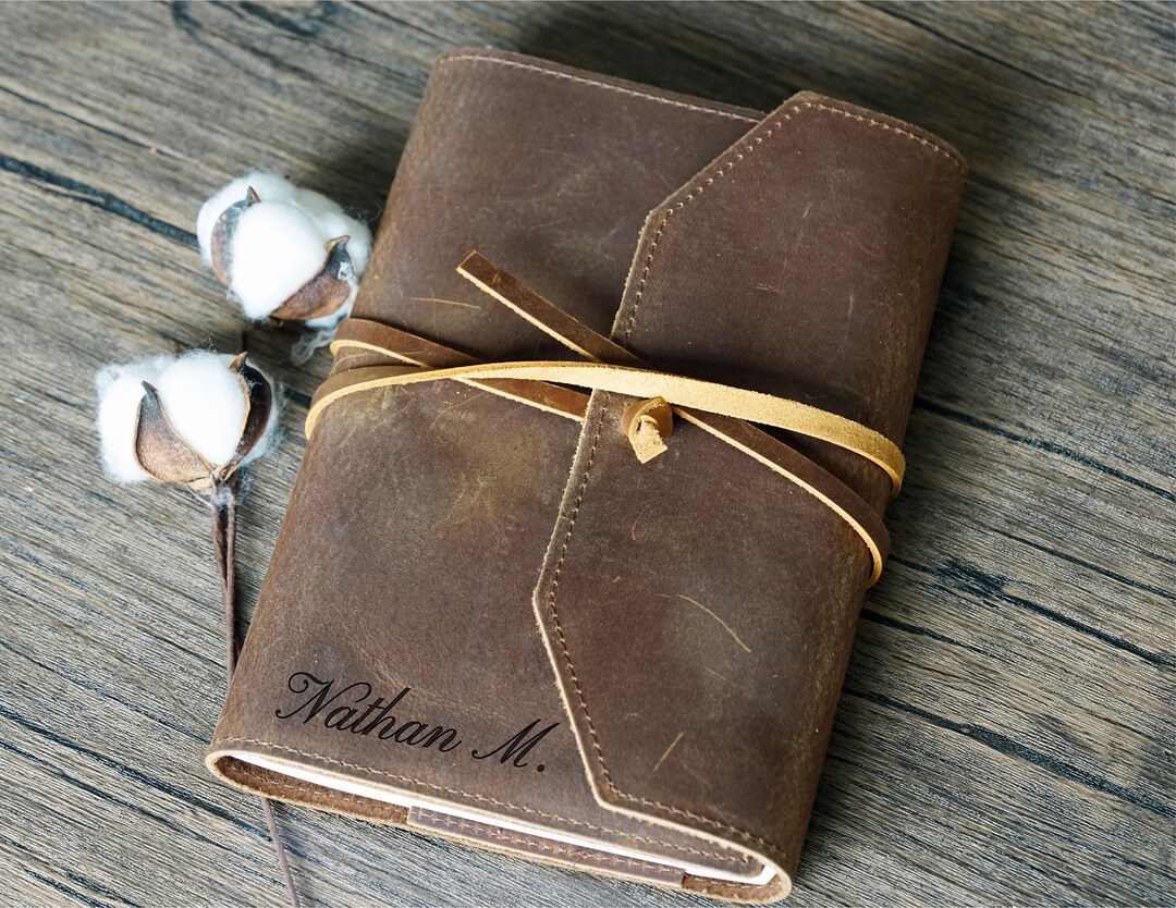 Custom Journal Book, Personalized Journal, Full Grain Leather Diary ...