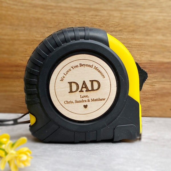 Custom Tape Measures, Engraved Measuring Tape, Birthday Gifts - Personalized Gifts for Dad Husband Grandpa - Christmas Gifts - Fathers day