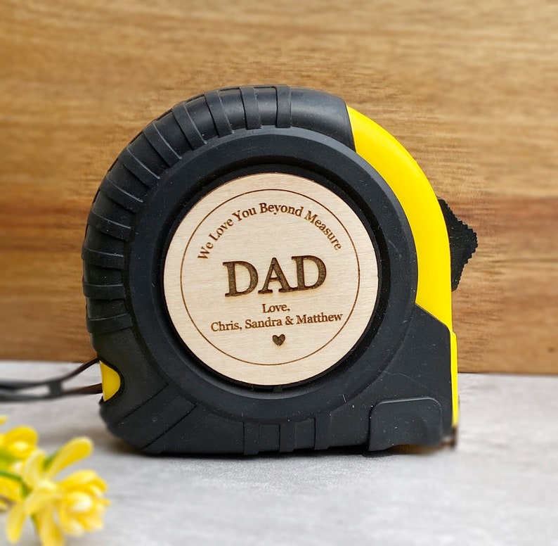 Custom Tape Measures, Engraved Measuring Tape, Birthday Gifts Personalized Gifts for Dad Husband Grandpa Christmas Gifts Fathers day image 1