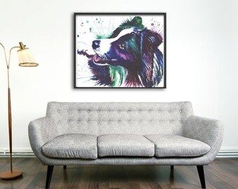 border collie prints