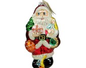 Christopher Radko Heavy Load Santa Ornament 95-019-0 NWT