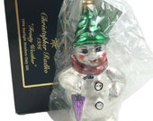 Radko FROSTY WEATHER Snowman 96-SP-14 Starlight Members - Still Sealed in Box