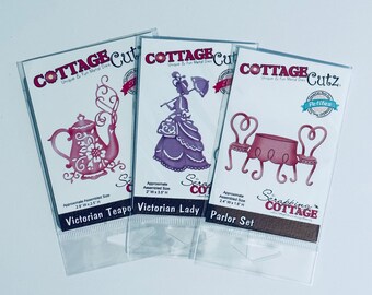 Cottage Cutz Dies,Vintage Cutting Bundle,Metal Dies,Card Making Dies,Scrapbooking Dies,Unique Crafting Dies,Paper Crafts