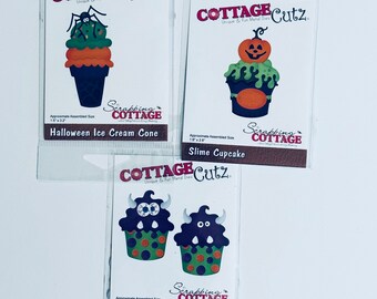 Cottage Cutz Dies,Halloween Cutting Die Bundle,Metal Dies,Card Making Supplies,Scrapbooking Supplies,Unique Crafting Dies,Paper Crafts