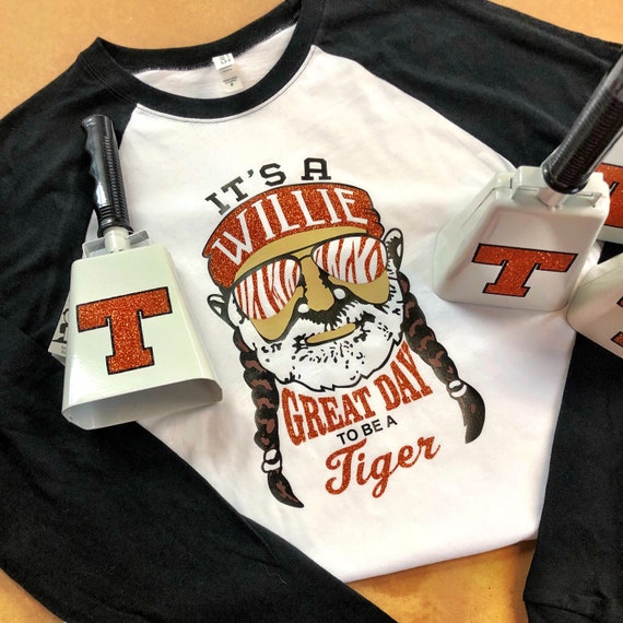It's a Willie Great Day to be a Tiger Long Sleeve Baseball Tee