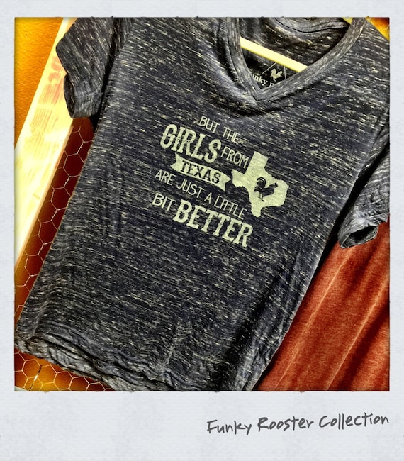 But the girls from Texas Super Soft Vneck Tee