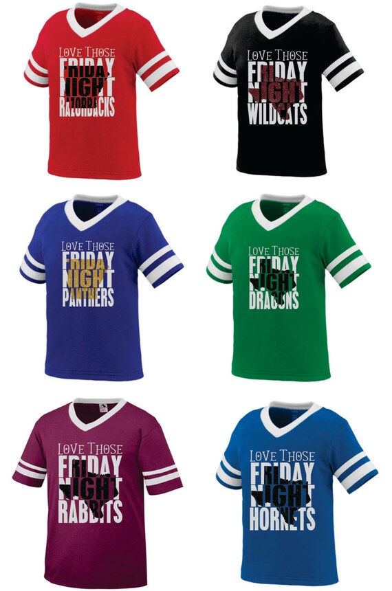 Love Those Friday Night Mascot --- ADULT Striped Tee
