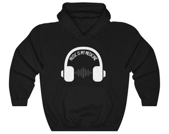 PF Music Lover Art Hoodie Sweater Music Gift Pullover Sweatshirt