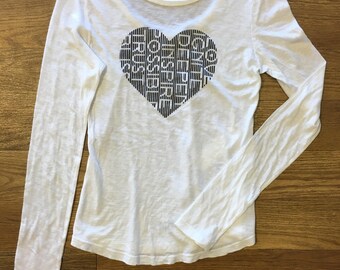 DRISHTIQ L/S Scoop back Tee - Heart Intentions