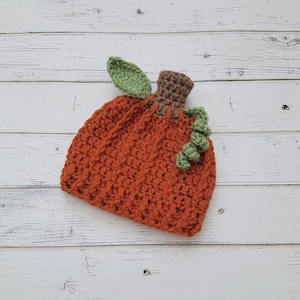 Pumpkin Hat Baby, Newborn Pumpkin Hat, Pumpkin Beanie, Crochet Knit Pumpkin Hat, Fall Hat, Halloween Costume, Pumpkin Hats, MADE to ORDER