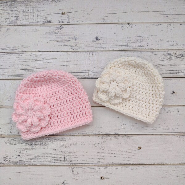 Flower Hat Newborn Etsy
