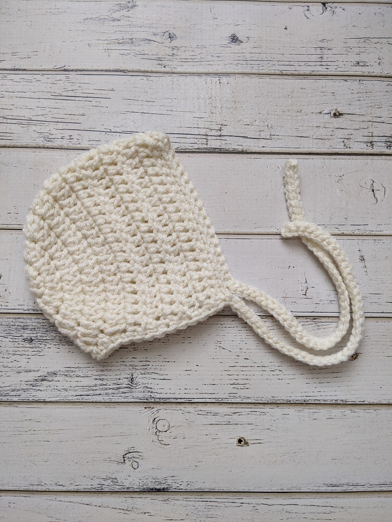 Gender Neutral Bonnet Knit Bonnet Baby Girl Crochet Baby Shower Gift Unisex RTS READY to SHIP Baby Hat Newborn Bonnet Baby Boy