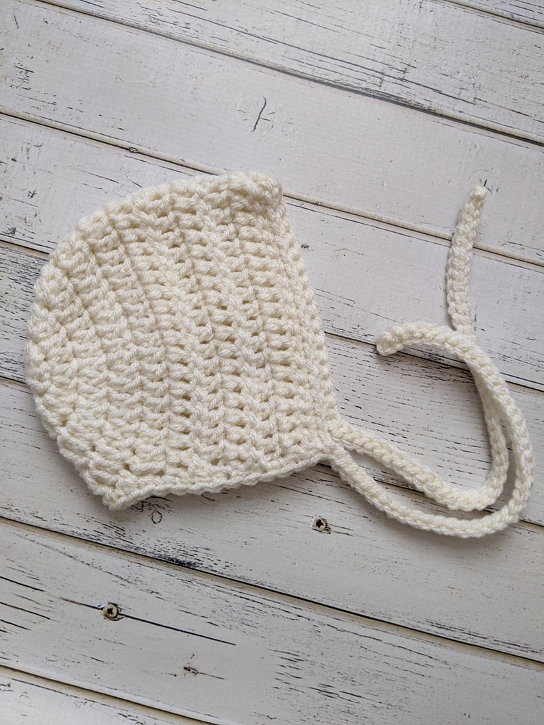 Gender Neutral Bonnet Knit Bonnet Baby Girl Crochet Baby Shower Gift Unisex RTS READY to SHIP Baby Hat Newborn Bonnet Baby Boy