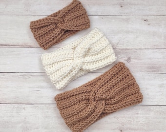 Girls Ear Warmer, Headwrap, Headwarmer, Crochet Knit Ear Warmer, Headband, Kids Ear Muffs, Baby Headwear, Adult Ear Warmer, Made to Order