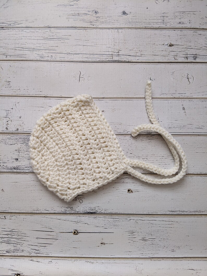 Gender Neutral Bonnet Knit Bonnet Baby Girl Crochet Baby Shower Gift Unisex RTS READY to SHIP Baby Hat Newborn Bonnet Baby Boy
