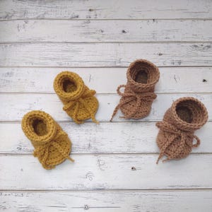 Baby Booties, Baby Shoes, Crochet Baby Boots, Newborn Slippers, Handmade Infant Booties, Unisex, Knit, Baby Gift Booties, Knit, MADE2ORDER