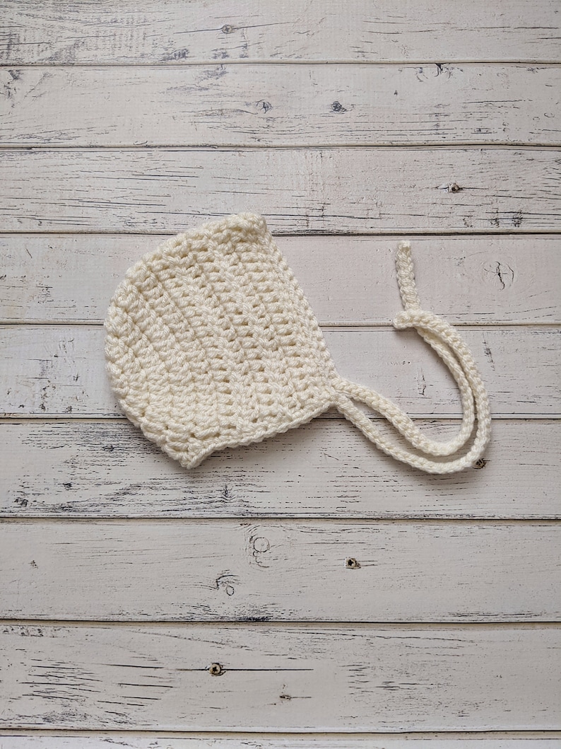 Gender Neutral Bonnet Knit Bonnet Baby Girl Crochet Baby Shower Gift Unisex RTS READY to SHIP Baby Hat Newborn Bonnet Baby Boy