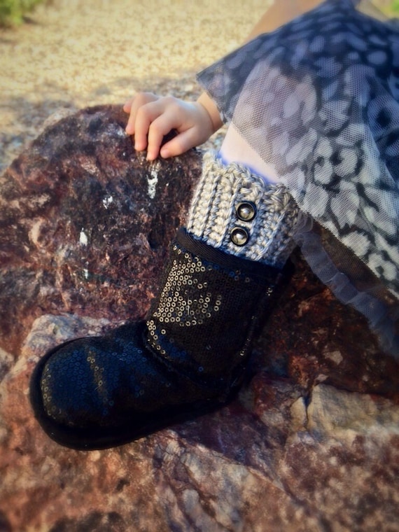 Items similar to Girls Boot Cuffs, Boot Cuffs, Toddlers Crochet Boot
