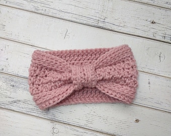 Girl's Ear Warmer, Crochet Knit Ear Warmer, Children's Ear Warmer, Winter Accessory, Warm Headband, Gift for Her, Kids Headband, Made2Order