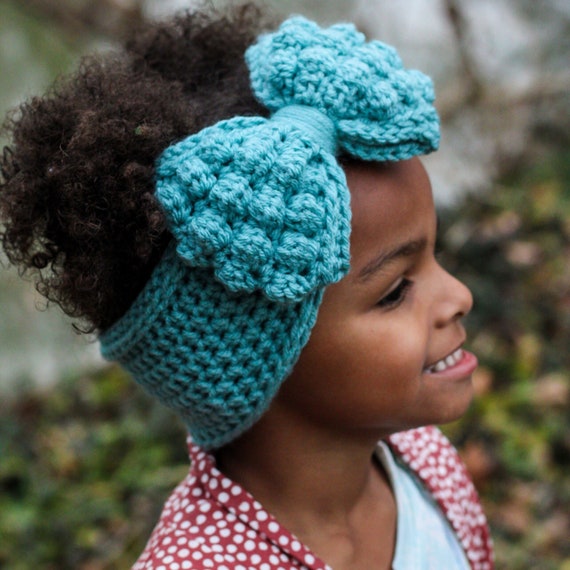 Crochet bow sale headband