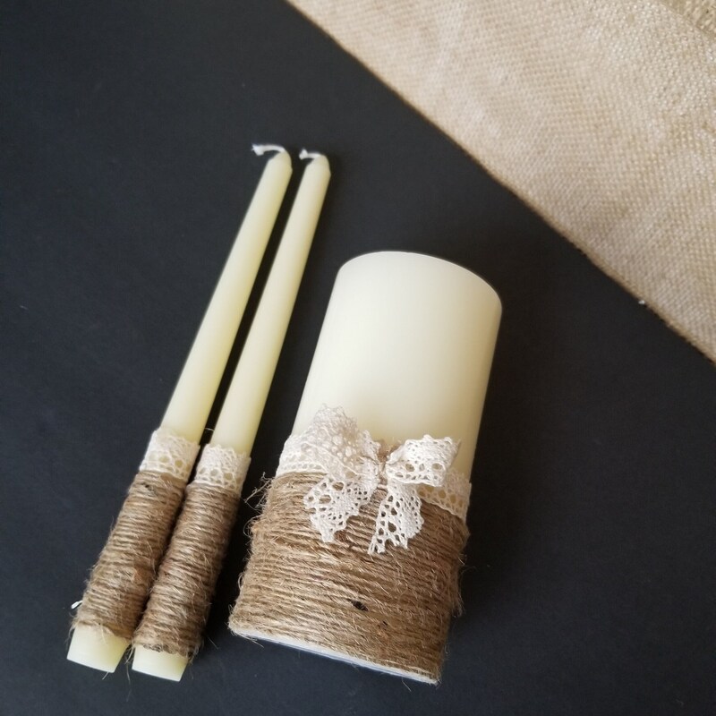 Rustic Unity Candle - Etsy