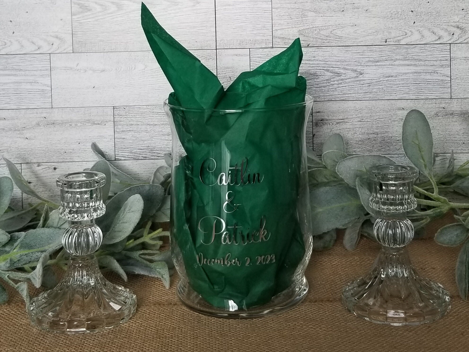 Unity Candle Holder Set for Wedding Ceremony Custom Wedding Church ...