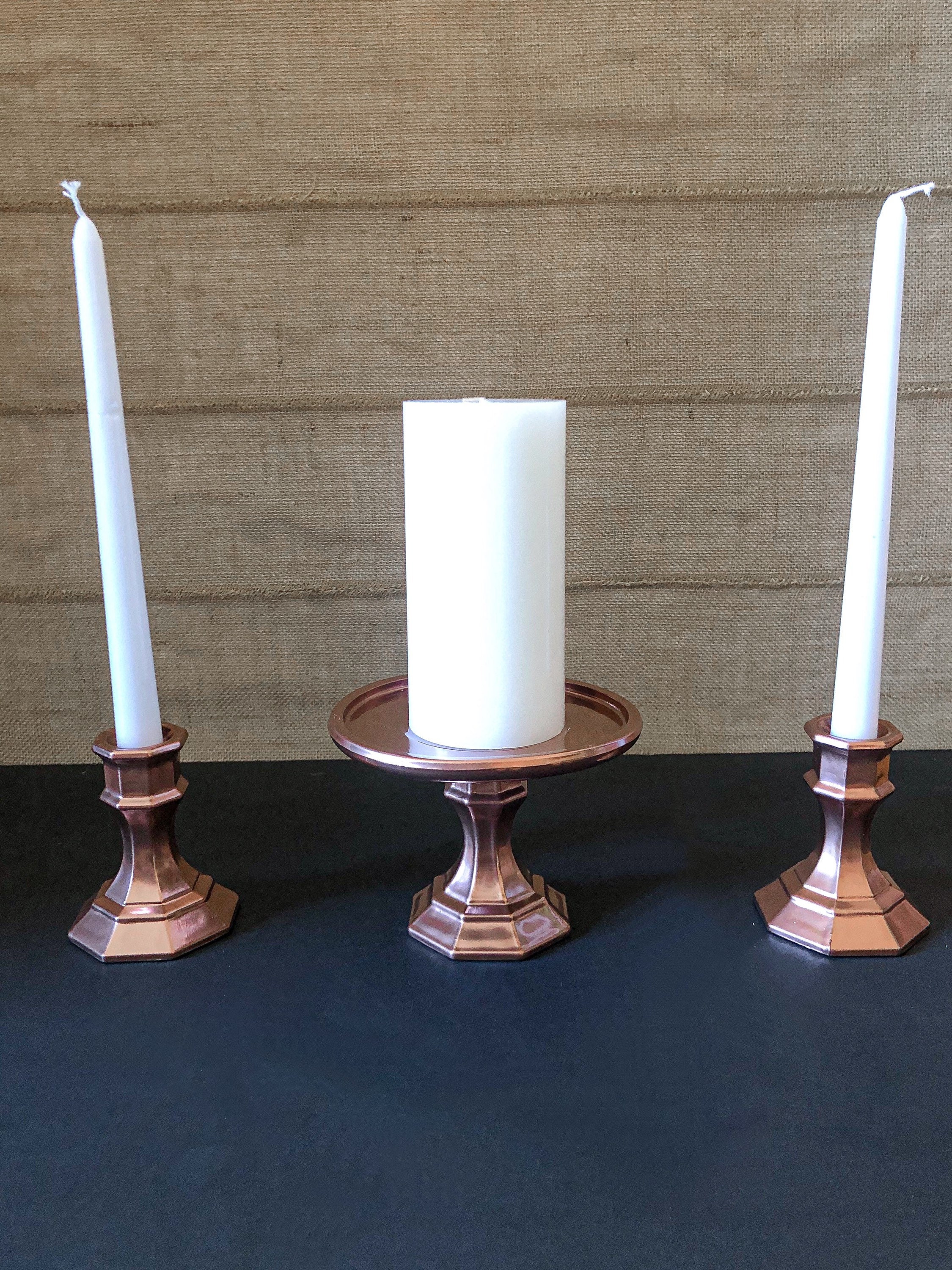 Glass Unity Candle holder Set 3 piece Wedding Candle Holder Etsy