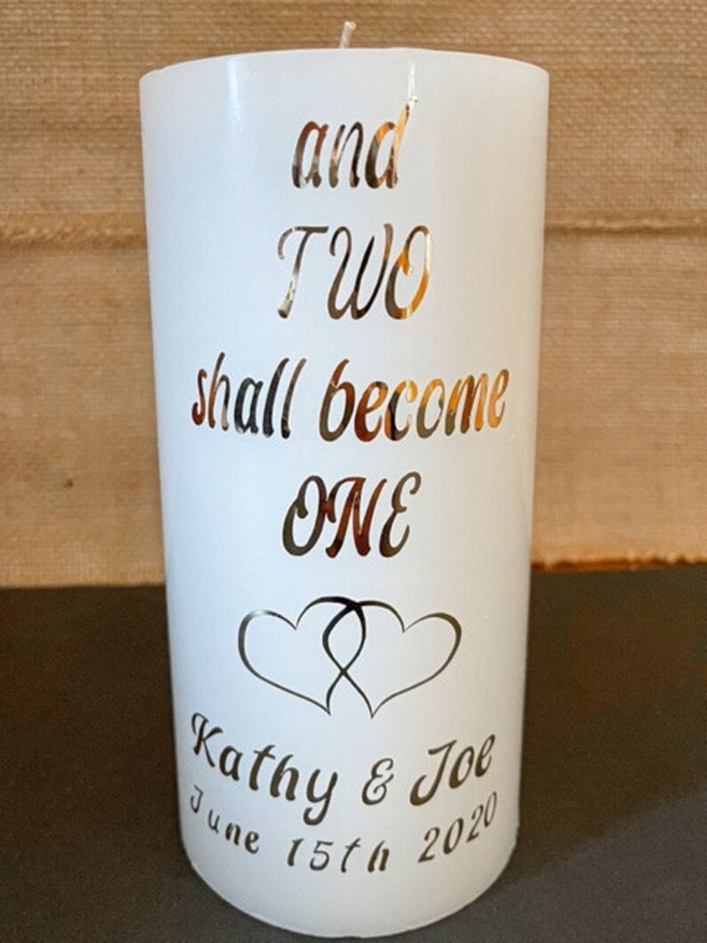 Glass Unity Candle Holder Set 3 Piece Wedding Unity Candle Etsy