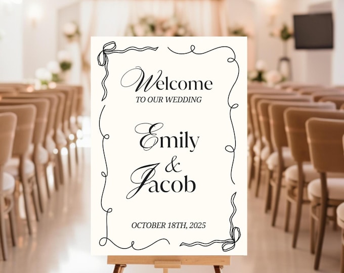 WEDDING WELCOME SIGNS