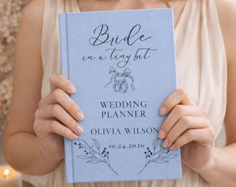Personalized Wedding Planning Journal Hardcover Custom Engagement Gift for Bride to Be Bridal Shower Present Future Mrs. Bachelorette Gift
