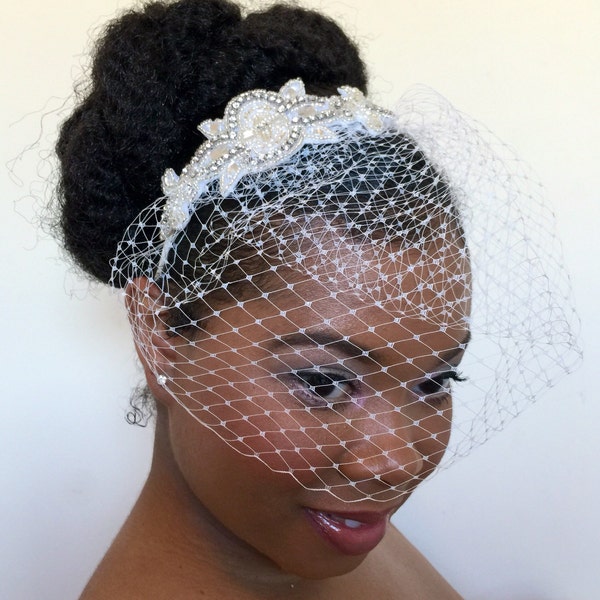 Wedding Headpiece, Wedding Headband, Bridal Headband, Birdcage Wedding Veil, Wedding Headpiece, Wedding Hair Accessory Fascinator,Sale