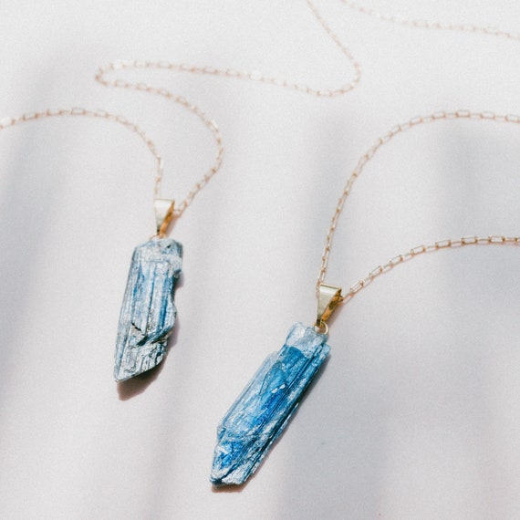 Rainbow Kyanite Crystal Necklace Silver – ElementalFlowCo