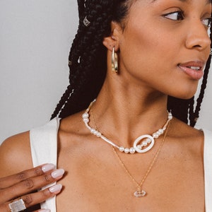 Tiny Aventurine Necklace, Small Crystal Charm Pendant Necklace, Fine Gold Necklace, Crystal Jewelry, Small Stone Pendant image 9